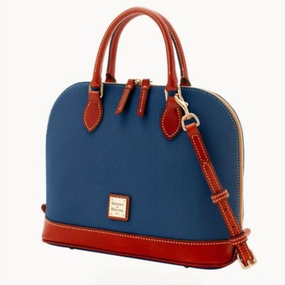 Dooney & Bourke Pebble Grain Zip Zip Satchel  Crossbody – New 2025 “Jeans” NWT - Picture 3 of 10